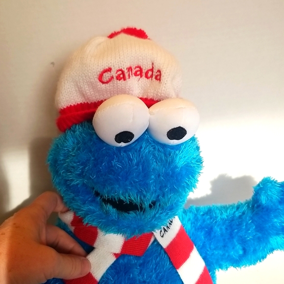 RARE Sesame Street Canadian Cookie Monster Plush 2007 - Picture 3 of 10